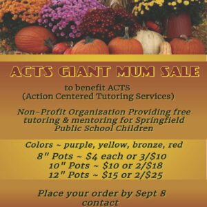 Giant Mum Sale Benefiting ACTS