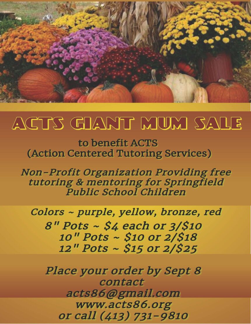 Giant Mum Sale Benefiting ACTS